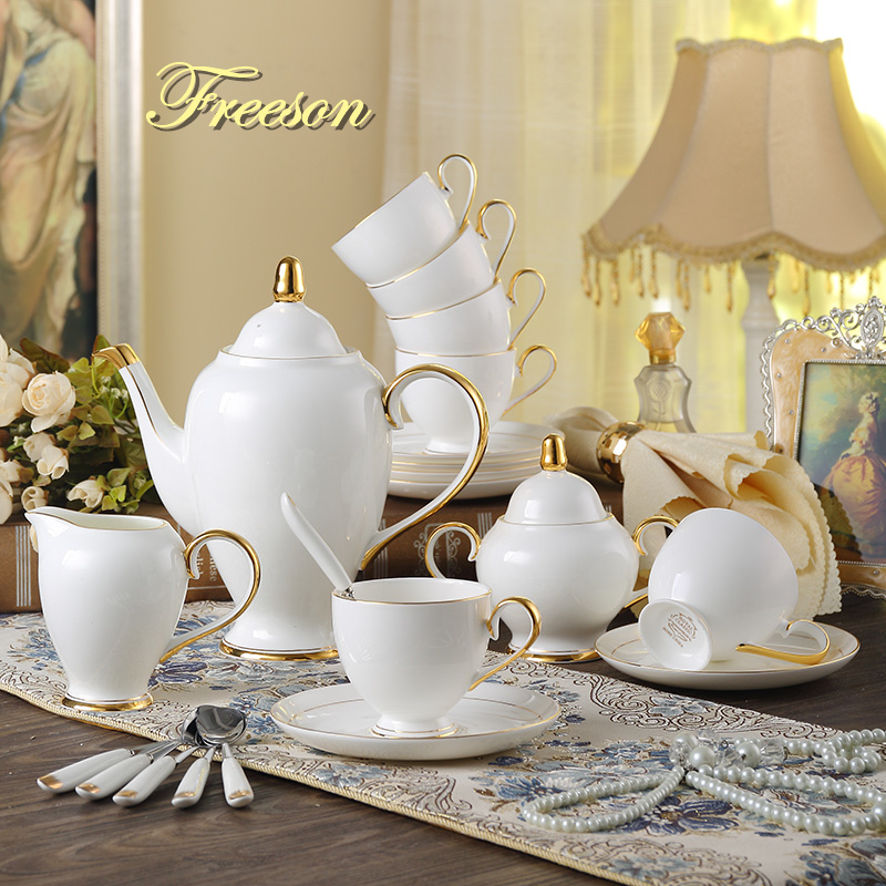 Coffee Tea And Sugar Set - Grace Bone China zestaw do kawy