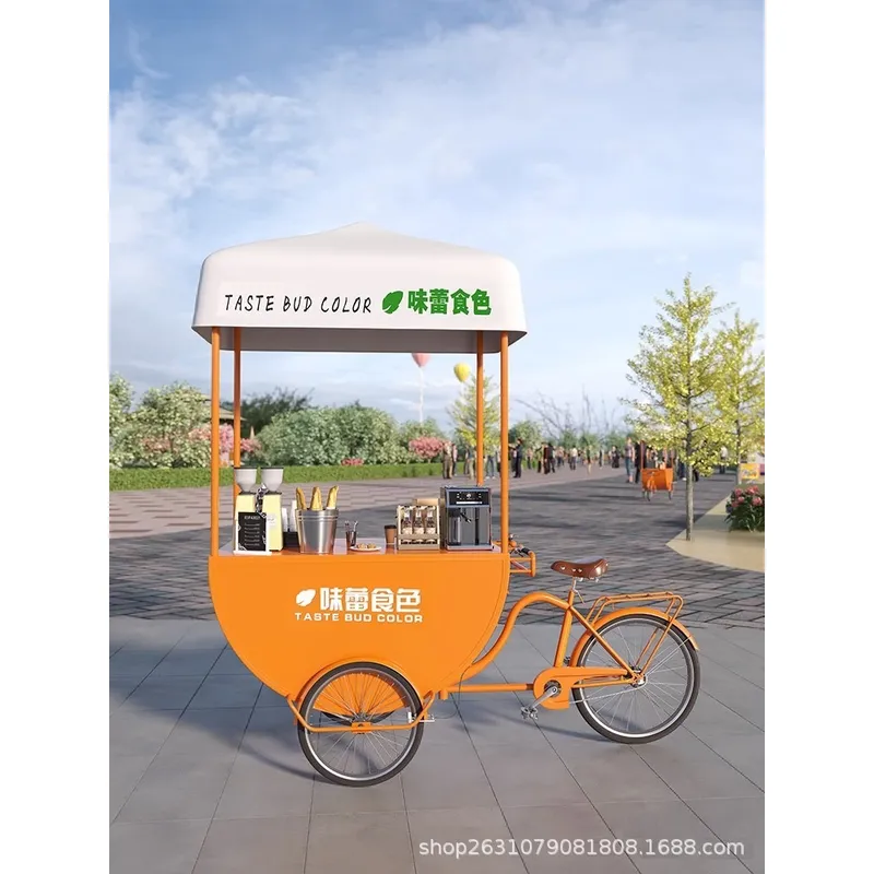Coffee Tea - Mobilny wózek gastronomiczny na zewnątrz, food
