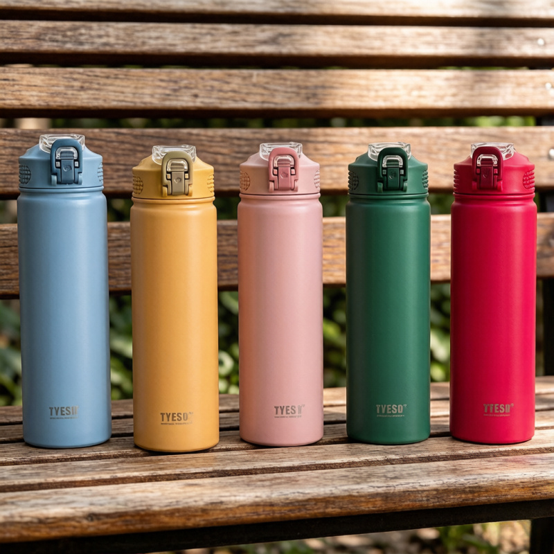Cold Brew Bottle - Termos TYESO 600/750ml z Słomką, Termiczny