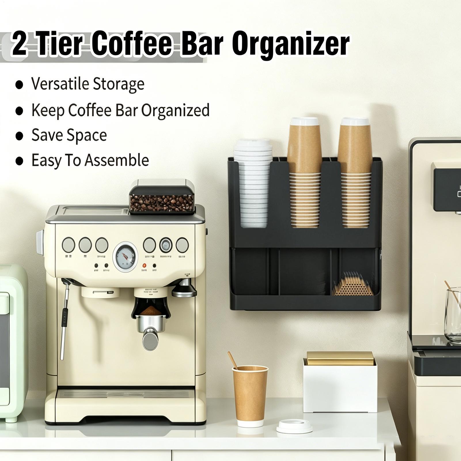 Tea Coffee Set Up - Organizer do baru kawowego z 6