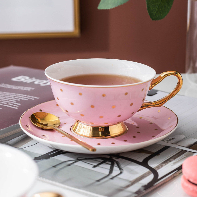 Ceramiczne różowe kubki do kaw – Coffee Tea And Sugar Set recenzja i cena