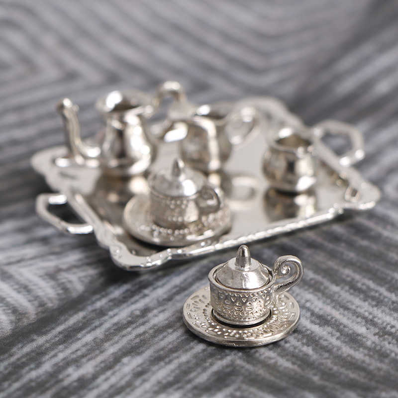 10 sztuk / zestaw 1/12 Miniatu – Coffee Tea And Sugar Set recenzja i cena