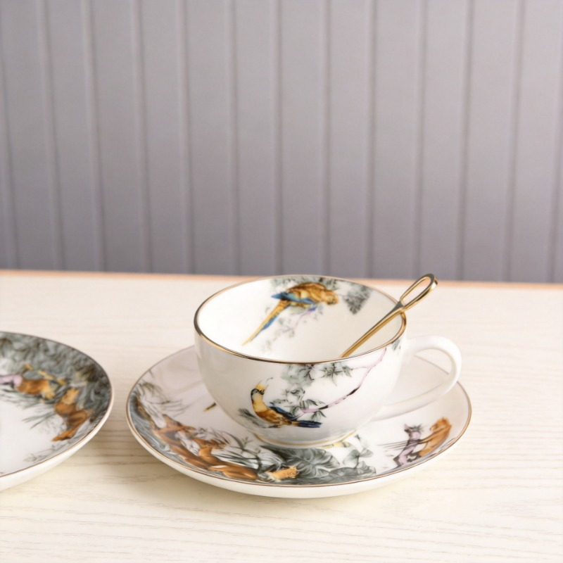 Retro Brytyjski Zestaw Filiżan – Coffee Tea Love recenzja i cena