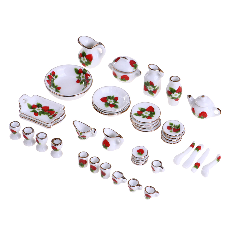 1 zestaw 1:12 miniaturowy dome – Coffee Tea And Sugar Set recenzja i cena