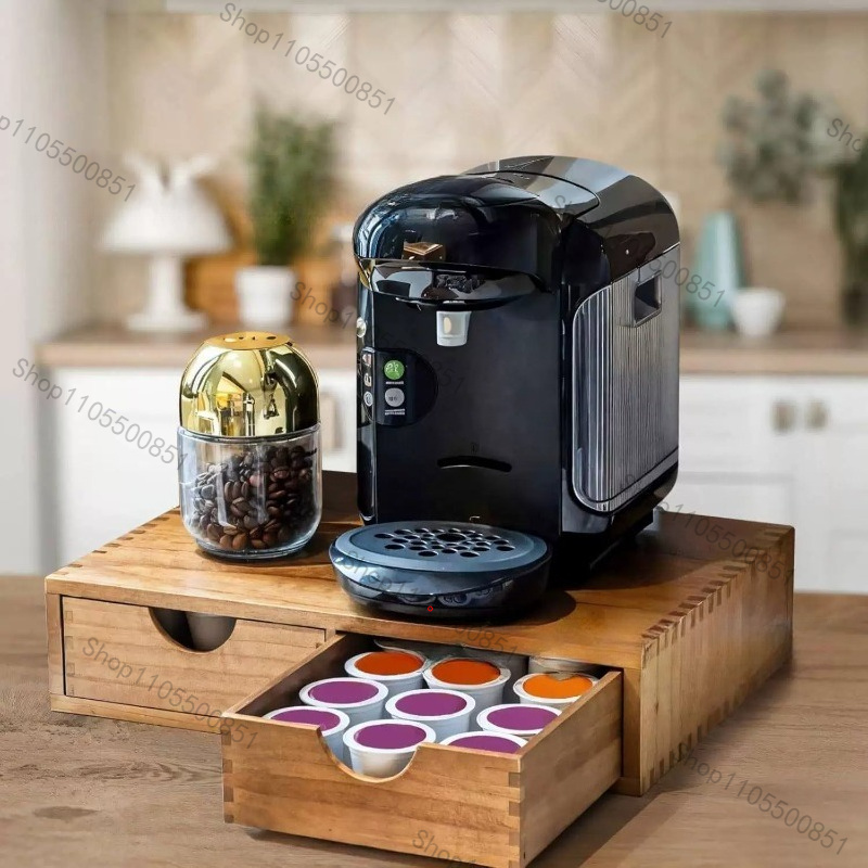 Drewniana szuflada, pojemnik n – Tea Coffee Set Up recenzja i cena