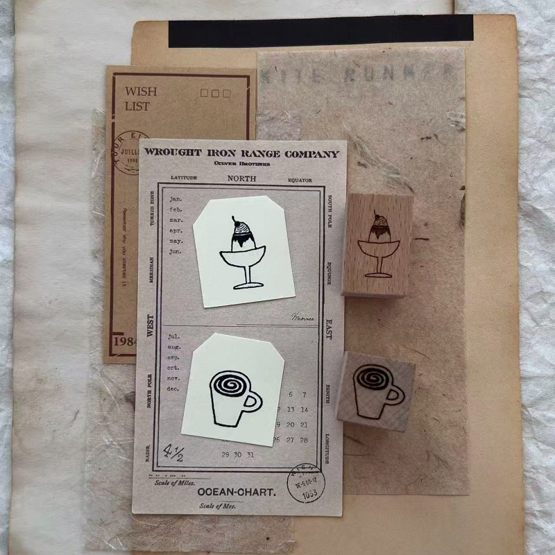 Vintage Uroczy Stempel Drewnia – Coffee Tea Love recenzja i cena