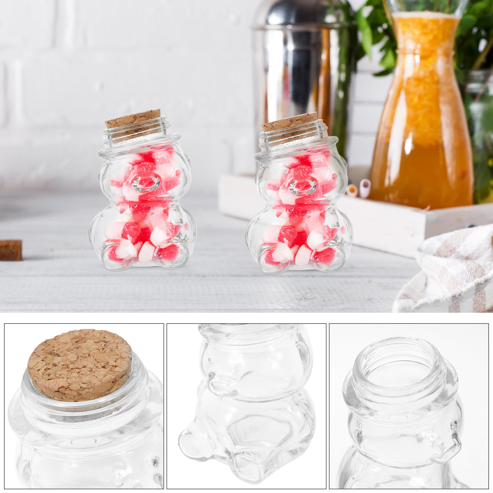 Zestaw 4 szklanych słoików na  – Coffee Tea And Sugar Set recenzja i cena